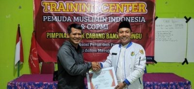 Training Center Pemuda Muslimin Indonesia PAC Banjarmangu dihadiri Ketua DPD KNPI Banjarnegara